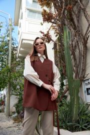 nicole yelek kahve 4