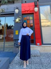 olivia etek lacivert