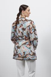 desenli keten kimono kahve 4