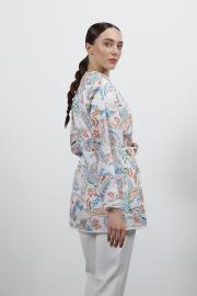 desenli keten kimono ekru 3