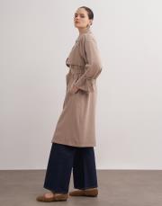 violet düğmeli trenç vizon 2