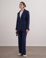 elena fermuar detaylı ceket lacivert