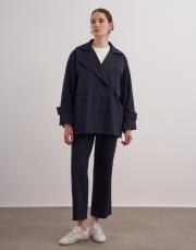 maureen kısa trenç lacivert