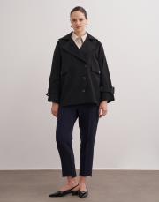 maureen kısa trenç siyah