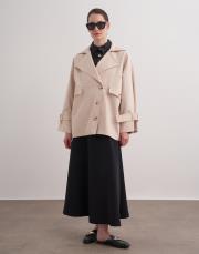 maureen kısa trenç taş