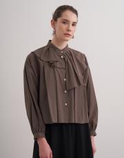 lexi crop gömlek haki