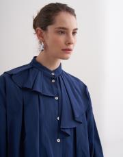 lexi crop gömlek lacivert