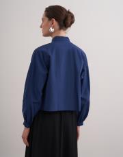 lexi crop gömlek lacivert 3