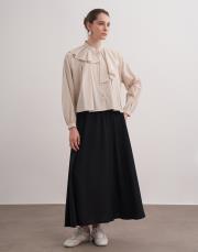 lexi crop gömlek bej 2