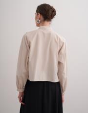 lexi crop gömlek bej 3