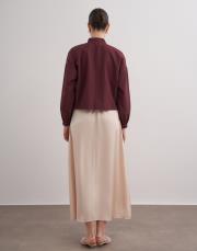 lexi crop gömlek bordo 3