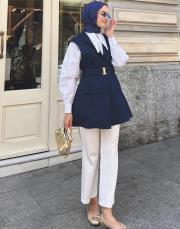 paraşüt kumaş yelek lacivert 3