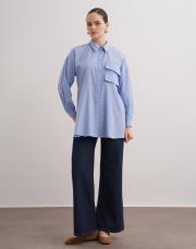 bianca gömlek bebe mavi