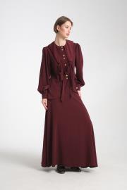 zeta etekli takım bordo 3