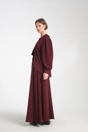 zeta etekli takım bordo 5