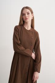 zaire elbise kahve 3