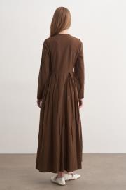 zaire elbise kahve 4