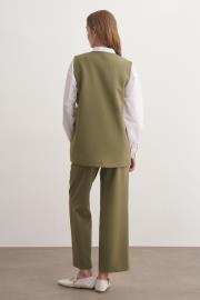 monica yelekli takım haki 4