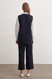 monica yelekli takım lacivert 4