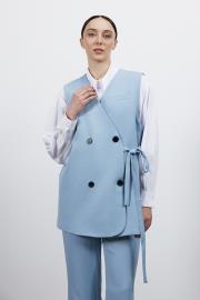 monica yelekli takım mavi 2