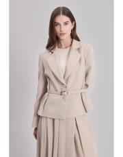 maren kemerli takım bej