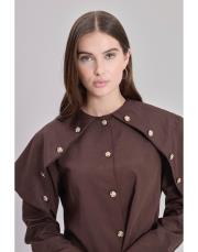 corel gömlek acı kahve