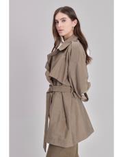 poise kısa trenç haki 2