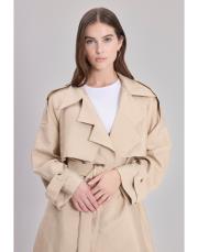 poise kısa trenç bej