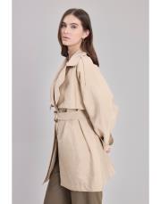 poise kısa trenç bej 2