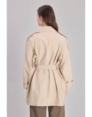 poise kısa trenç bej 3