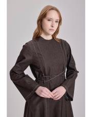 velta kot elbise kahve