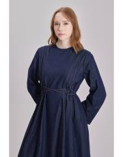 velta kot elbise mavi