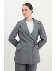 lady ceketli takım gri 2