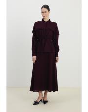 lovely etekli takım bordo