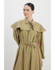 diana pelerinli elbise yağ yeşili 2