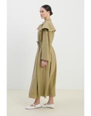 diana pelerinli elbise yağ yeşili 3