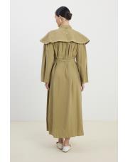 diana pelerinli elbise yağ yeşili 4