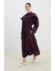 diana pelerinli elbise bordo 2