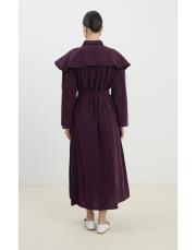 diana pelerinli elbise bordo 4