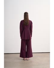 marisa pantolon takım mürdüm 4