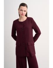 larry ceketli takım bordo