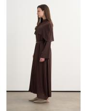 perry pelerinli elbise kahve 3