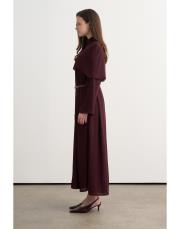 perry pelerinli elbise bordo 3