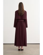 perry pelerinli elbise bordo 4