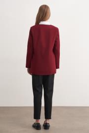 yan bağlamalı ceket kırmızı 4