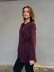 yan bağlamalı ceket bordo 3