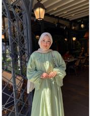 aleah elbise su yeşili