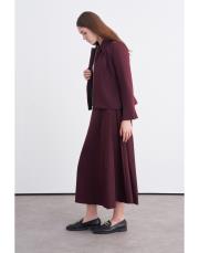 elyse trenç takım bordo 2