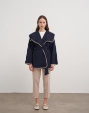 şal yaka kap lacivert 2