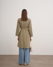 basic trençkot soft yeşil 4